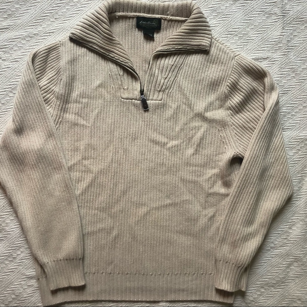 Eddie Bauer Half Zip Sweater, sz S